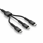 Cable Igoma Adaptador USBA - C y Lightning y Micro 1M Negro - Image 2
