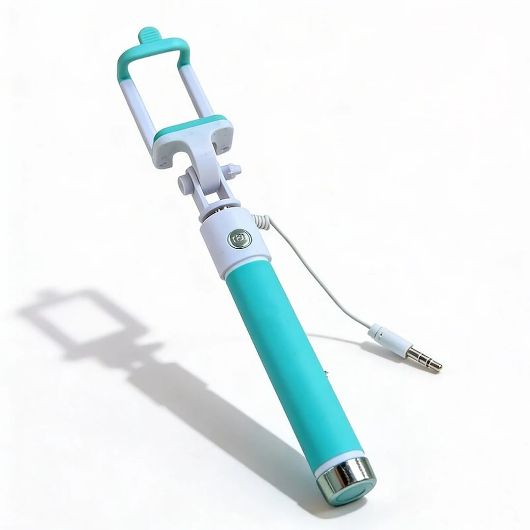 IG-CDC-SOP-ST12-VER.3 Selfie Stick con Conector 3.5 Aux Verde - Image 1