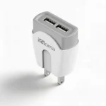 Cargador Rapida 2 Puertos USB Micro con Cable Blanco