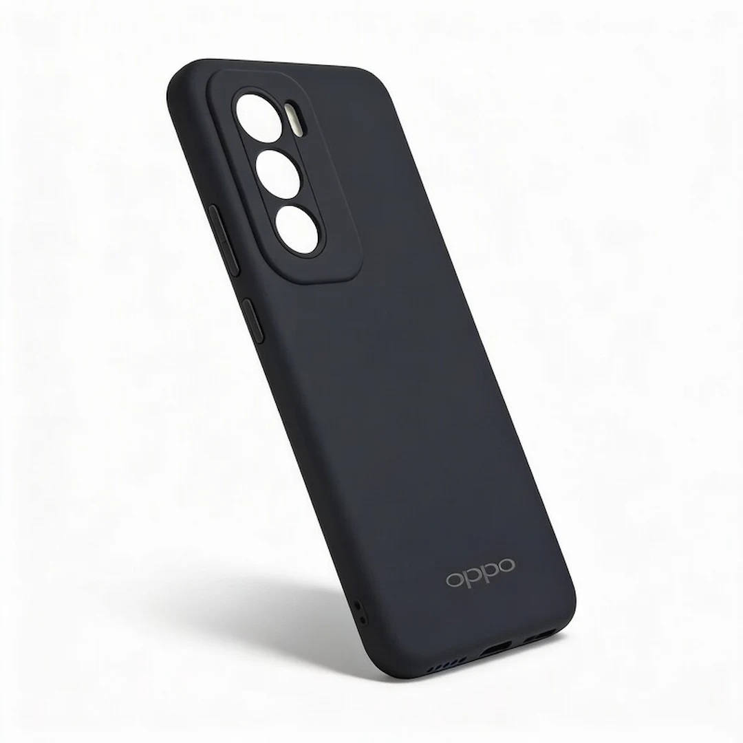 MC-FV-EST-REN12-SIL-NEG Estuche Oppo Reno 12 Silicon Case Negro - Image 1