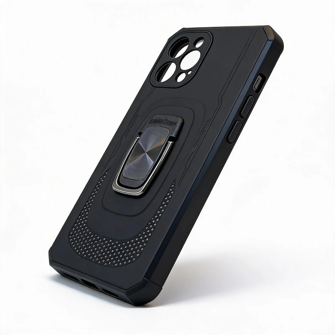 SA-FV-EST-IP12PROMAX-ARM-NEG Estuche IPhone 12 Pro Max Armadura Negro - Image 1