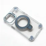 Estuche IPhone 14 Doble Soporte Transparente gris