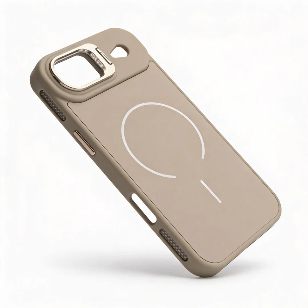SA-FV-EST-IP17AIR-GS-CAF Estuche IPhone 17 Air Glass Slim Cafe - Image 1