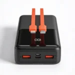 Power Bank (Pila) igoma 10000 mAh con Conectadores Lightning y C Negro - Image 3